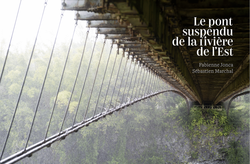livre de fabienne jonca : le pont suspendu de la rivière de l'est